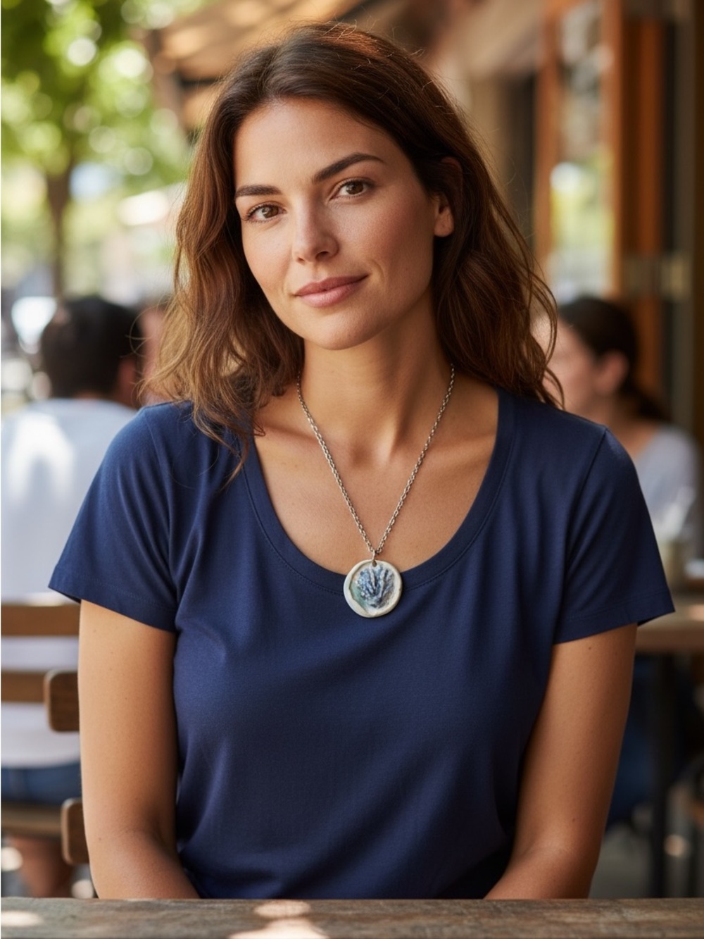 Handmade Artisan Ceramic Pendant Necklace | Organic Glazed Stoneware